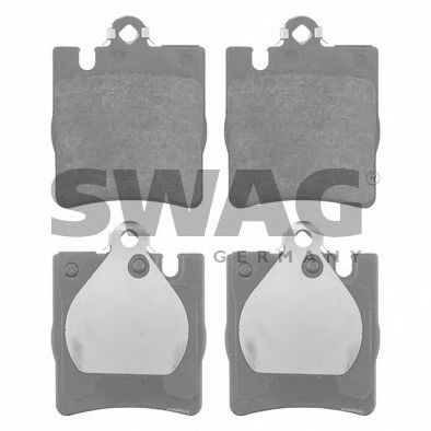 SWAG 10916149 Тормозные колодки SWAG для MERCEDES-BENZ