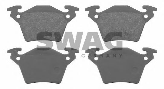 SWAG 10916255 Тормозные колодки SWAG для MERCEDES-BENZ