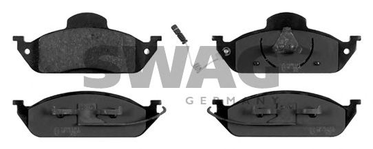SWAG 10916410 Тормозные колодки SWAG для MERCEDES-BENZ