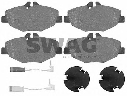 SWAG 10916452 Тормозные колодки SWAG для MERCEDES-BENZ
