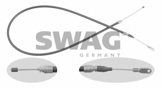 SWAG 10918113 Трос ручного тормоза SWAG 