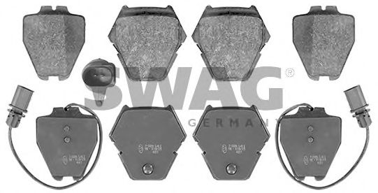 SWAG 30116218 Тормозные колодки SWAG для VOLKSWAGEN