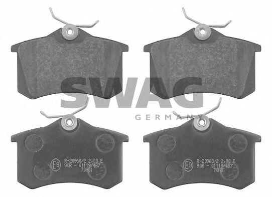 SWAG 30916146 Тормозные колодки SWAG для SEAT