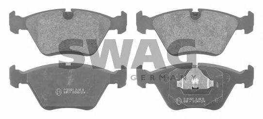 SWAG 30916312 Тормозные колодки SWAG для AUDI