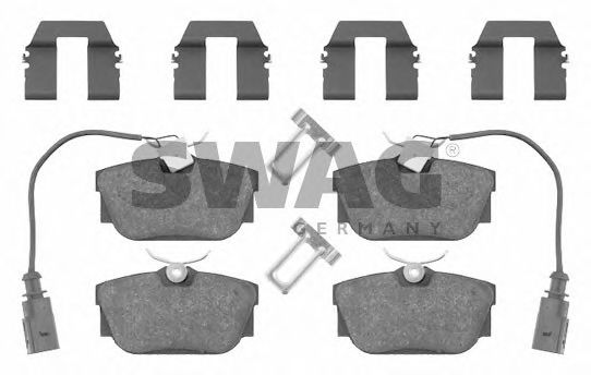 SWAG 30916408 Тормозные колодки SWAG для SEAT