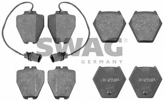 SWAG 30916456 Тормозные колодки SWAG для AUDI