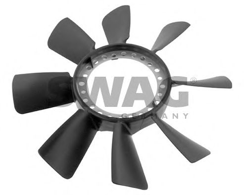 SWAG 30934466 Вентилятор системы охлаждения двигателя для AUDI