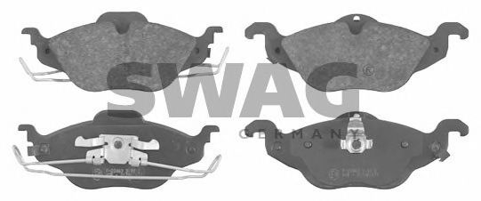 SWAG 40916233 Тормозные колодки SWAG для OPEL
