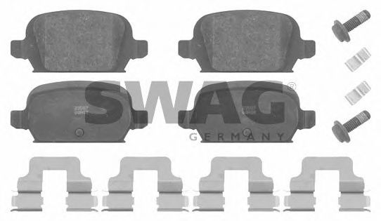 SWAG 40916626 Тормозные колодки SWAG для OPEL