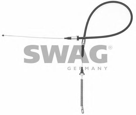 SWAG 40917307 Трос ручного тормоза SWAG для OPEL