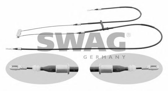 SWAG 57929305 Трос ручного тормоза SWAG для SAAB