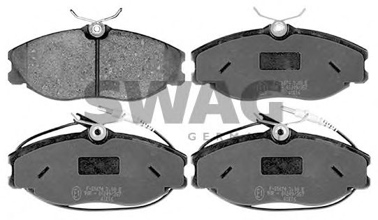 SWAG 62116166 Тормозные колодки SWAG для PEUGEOT
