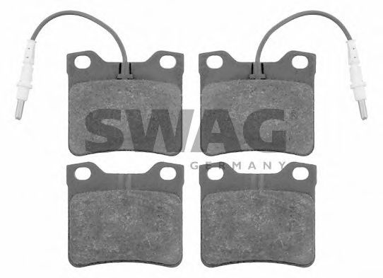 SWAG 62916137 Тормозные колодки SWAG для PEUGEOT