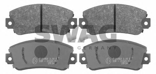 SWAG 70916077 Тормозные колодки для FIAT MILLE