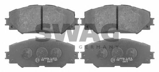 SWAG 81916650 Тормозные колодки для SCION XB