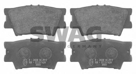 SWAG 81916651 Тормозные колодки SWAG для LEXUS