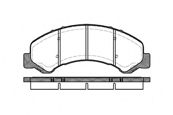 ROADHOUSE 276300 Тормозные колодки ROADHOUSE для ISUZU