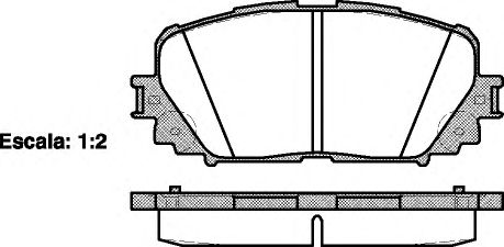 ROADHOUSE 2125800 Тормозные колодки ROADHOUSE для TOYOTA