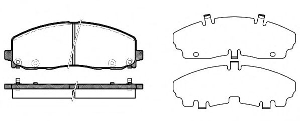 ROADHOUSE 2148404 Тормозные колодки ROADHOUSE для CHRYSLER