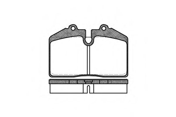 REMSA 014050 Тормозные колодки REMSA для PORSCHE