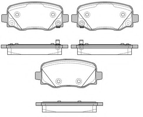 REMSA 157802 Тормозные колодки REMSA для JEEP