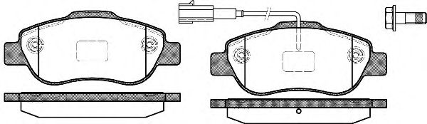 REMSA 110011 Тормозные колодки для FIAT DOBLO