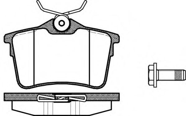 REMSA 138200 Тормозные колодки REMSA для PEUGEOT