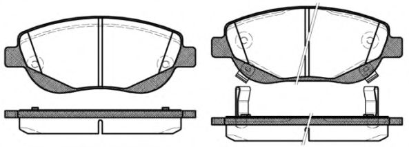 REMSA 144802 Тормозные колодки и сигнализаторы для TOYOTA AVENSIS (ZRT27, ADT27) (Тойота Авенсис)