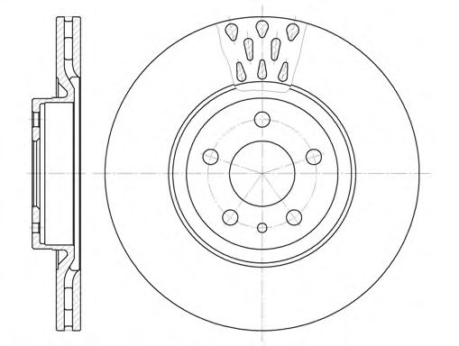 REMSA 631610 Тормозные диски для FIAT DOBLO