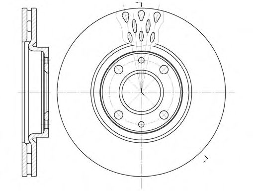 REMSA 644310 Тормозные диски для FIAT IDEA