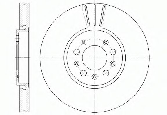 REMSA 654410 Тормозные диски для AUDI