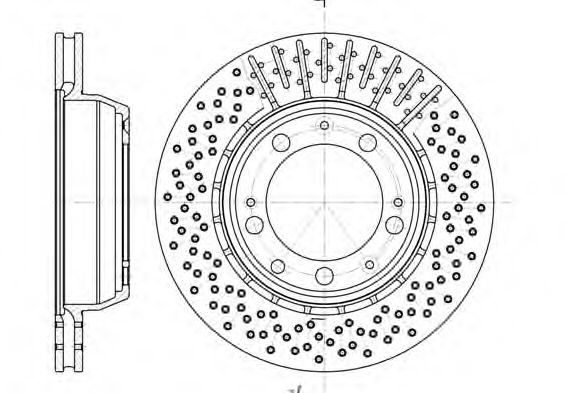 REMSA 694010 Тормозные диски REMSA для PORSCHE