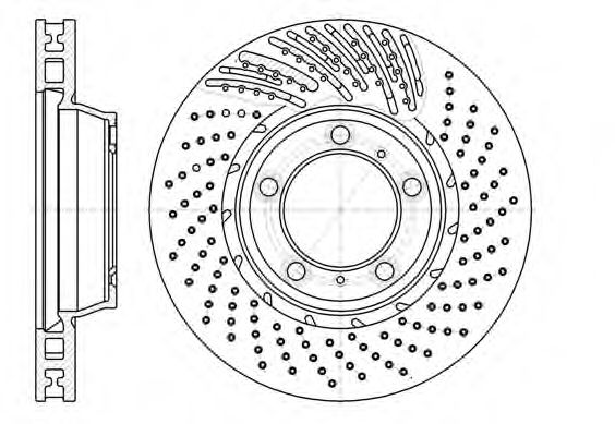 REMSA 6119610 Тормозные диски REMSA для PORSCHE