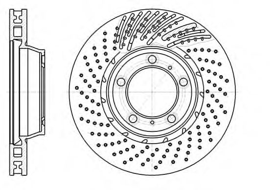 REMSA 6119611 Тормозные диски REMSA для PORSCHE
