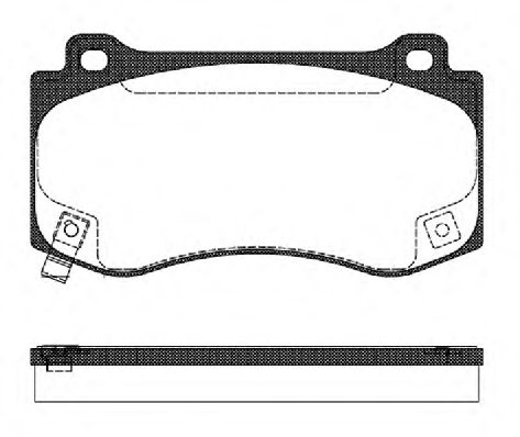 REMSA 118504 Тормозные колодки REMSA для JEEP