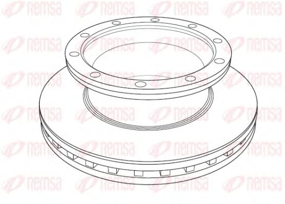 REMSA NCA118920 Тормозной диск 