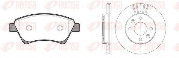 REMSA 897600 Комплект тормозов, дисковый тормозной механизм REMSA 897600 Комплект тормозов, дисковый тормозной механизм