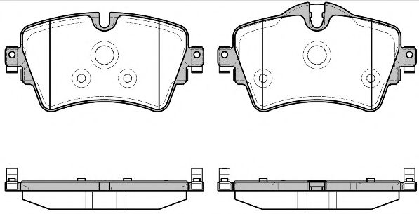 REMSA 159908 Тормозные колодки для BMW 2 купе (F22, F87)