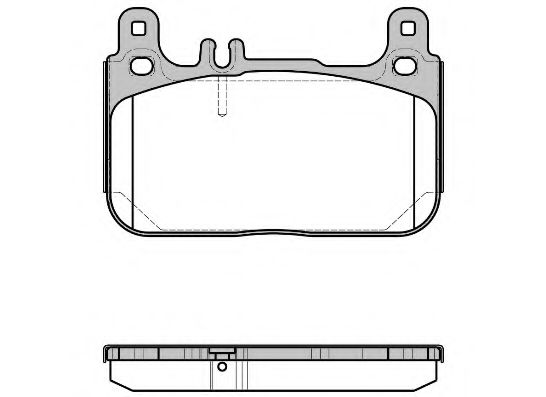 REMSA 162200 Тормозные колодки REMSA для MERCEDES-BENZ