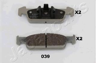 JAPANPARTS PA039AF Комплект тормозных колодок, дисковый тормоз JAPANPARTS PA039AF Комплект тормозных колодок, дисковый тормоз