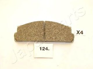 JAPANPARTS PA124AF Комплект тормозных колодок, дисковый тормоз 