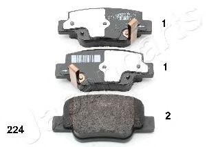 PP224AF JAPANPARTS Тормозные колодки PP224AF JAPANPARTS Тормозные колодки