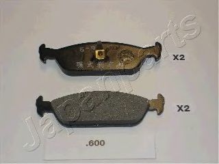 PP-600AF JAPANPARTS Тормозные колодки PP-600AF JAPANPARTS Тормозные колодки