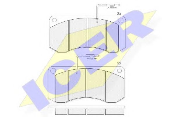 ICER 150659 Тормозные колодки ICER 