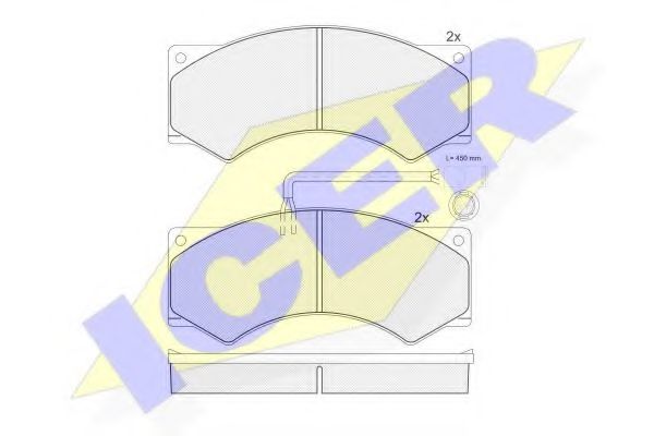ICER 150739 Тормозные колодки ICER 