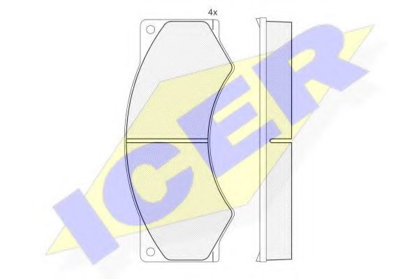 ICER 150765 Тормозные колодки ICER 