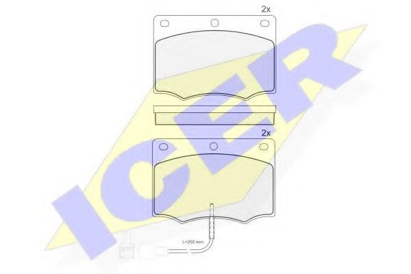 180335 ICER Тормозные колодки 180335 ICER Тормозные колодки