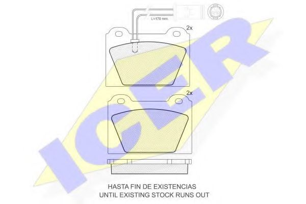 180339 ICER Тормозные колодки 180339 ICER Тормозные колодки