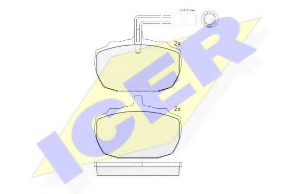 180407 ICER Тормозные колодки 180407 ICER Тормозные колодки