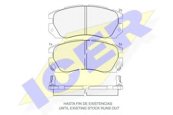 ICER 180999 Тормозные колодки ICER для SUBARU